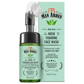 1 - Man Arden Anti-Acne Neem Foaming Face Wash,  120 ml  with Built-in Brush 