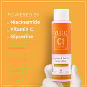 4 - VLCC Clinic Brighten & De-Tan Body Wash,  250 ml  Niacinamide + Vitamin C