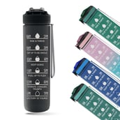 MuscleBlaze Sipper Bottle, Jet Black 1 L