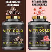 6 - Vitaminnica Vita Gold Whey Protein Blend,  5 lb  Cookies & Cream 