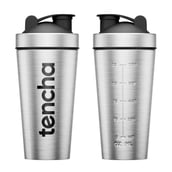 5 - Tencha Stainless Steel Protein Shaker,  Silver  750 ml 