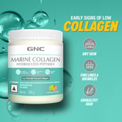 3 - GNC Hydrolyzed Marine Collagen,  200 g  Orange 