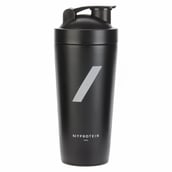 2 - Myprotein Pro Metal Shaker, Black 700 ml