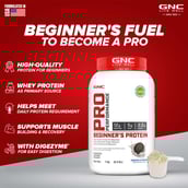 2 - GNC Pro Performance Beginner's Protein,  2.2 lb  Cookies & Cream 