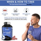 12 - Naturyz Daily Multivitamin Men 18+ 60 Tablets & Tribulus 3000 Pro 20 Tablets Combo,  2 Piece(s)/Pack  Unflavoured & Orange 