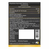 7 - Koshaveda Ashwagandha AF-43 600mg by MuscleBlaze,  60 capsules