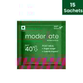 1 - Moderate 100% Botanical Weight Loss Supplement,  15 sachets/pack 