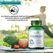 4 - Simply Herbal Vitamin B12,  100 capsules  Unflavoured 
