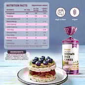 2 - Pintola Wholegrain Brown Rice Cakes,  Multigrain Salted (Pack of 4)  130 g 