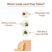 4 - HealthKart HK Vitals ACV 750 mg + L Carnitine Effervescent,  15 tablet(s)  Orange