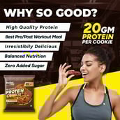 3 - Beyond Food The Ultimate Protein Cookies,  6 Piece(s)/Pack  Choco Almond Crunch 