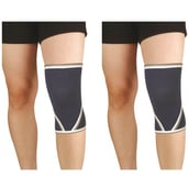 B Fit USA Knee Support (2010),  Black & White  Free Size 