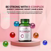 7 - Simply Herbal B-Complex,  120 capsules  Unflavoured (Pack of 3) 