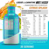 2 - Healthfarm HF Series Liquid L-Carnitine Core 3000,  450 ml  Citrus Splash 