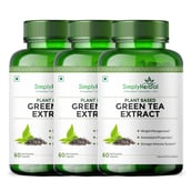1 - Simply Herbal Green Tea Extract 500mg,  60 capsules  Unflavoured (Pack of 3) 