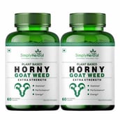 1 - Simply Herbal Horny Goat Weed Extract (Pack of 2), 90 capsules