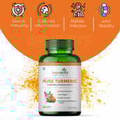 3 - Simply Herbal Pure Turmeric (Pack of 2),  60 capsules 