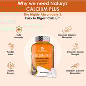 5 - Naturyz Calcium Plus 120 Tablets & Triple Strength Omega 3 Fish Oil 60 Softgels Combo,  2 Piece(s)/Pack  Unflavoured 
