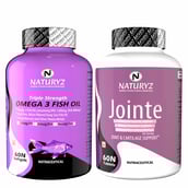 2 - Naturyz Jointe 60 Tablets & Triple Strength Omega 3 Fish Oil 60 Softgels Combo,  2 Piece(s)/Pack 