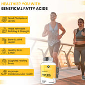 6 - Naturyz Burpfree Nano Salmon Fish Oil with Vitamin D3, 90 softgels