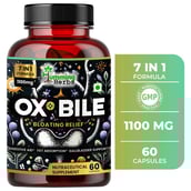 1 - Humming Herbs Ox Bile Extract 1100mg,  60 capsules 