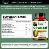 4 - Humming Herbs Olive Leaf & Fruit Extract,  60 capsules 