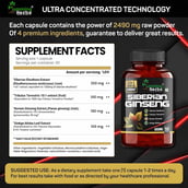 1 - Humming Herbs Siberian Ginseng 4 in 1 Formula,  180 capsules 