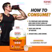 7 - GNC Select Whey Protein,  4.4 lb  Cookies & Cream (with Shaker) 