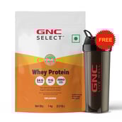 GNC Select Whey Protein,  2.2 lb  Unflavoured (with Shaker) 