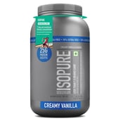 1 - Isopure 100% Whey Protein Isolate with Less Than 1.5 Grams Carbs,  2.2 lb  Creamy Vanilla (10% Extra Free) 
