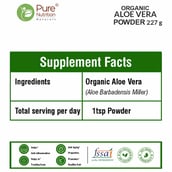 6 - Pure Nutrition Organic Aloe Vera Powder,  227 g 