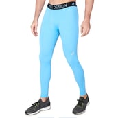 1 - Redesign Nylon Compression Pant,  Aqua Blue  Medium 