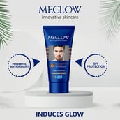 2 - Meglow Men Fairness Cream & Instant Glow Face Wash Combo,  3 Piece(s)/Pack  for Brighter & Refreshing Skin 