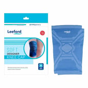 1 - Leeford Soft Designer Knee Cap,  Blue  Small 