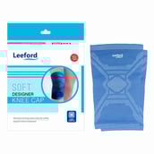 1 - Leeford Soft Designer Knee Cap, Blue Medium