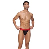 4 - Omtex Rio Supporter Back Covered for Men,  XS  Red 