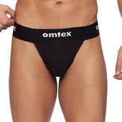 1 - Omtex Rio Supporter Back Covered for Men,  XXL  Black 