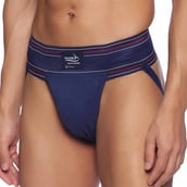 2 - Wolf Athletic Supporter, XS Navy Blue