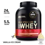 7 - ON (Optimum Nutrition) Gold Standard 100% Whey Protein Powder,  5.5 lb  Vanilla Ice Cream 