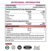 1 - Naturyz Triple Strength L-Arginine Complex 3600mg,  60 tablet(s) 