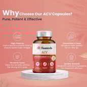 4 - Vaamveda Apple Cider Vinegar (ACV) 500mg,  60 capsules  Unflavoured 