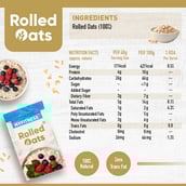 4 - Myfitness Rolled Oats,  900 g  Unflavoured 