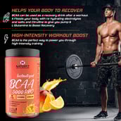 6 - Naturyz Instantized BCAA 5000 PRO, 0.66 lb 30 Servings Mango Orange Mix