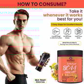 7 - Naturyz Instantized BCAA 5000 PRO, 0.33 lb 15 Servings Mix Fruit Cocktail
