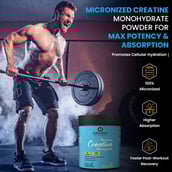 4 - Naturyz Micronized Creatine Monohydrate,  Unflavoured  0.22 lb 