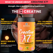4 - Naturyz Creatine X7 Post-Workout Drink,  Mango Orange  0.99 lb 