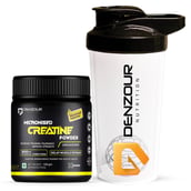 1 - Denzour Nutrition Micronised Creatine Powder,  Unflavoured (with 500ml Shaker)  0.22 lb 