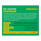 8 - Dr. Vaidya's Herbobuild (Pack of 3),  30 capsules 