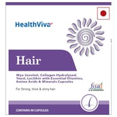 Highlight - HealthViva Hair with Biotin,  Unflavoured  90 capsules 