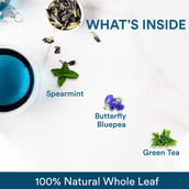 4 - The Tea Ark Blue Pea Tea,  Spearmint - Tin  50 g 